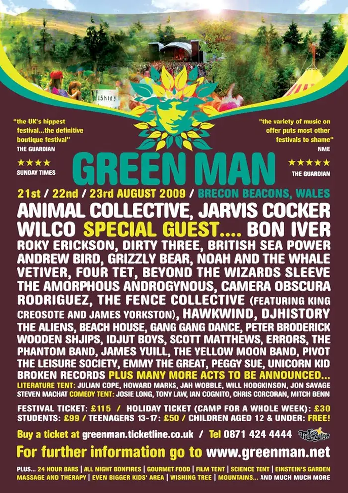 Green Man Festival 2009 poster