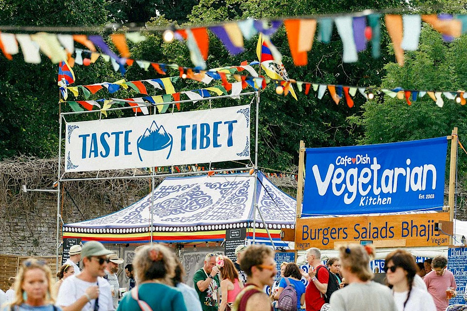 Food trader stalls - Taste Tibet and Cafe Dish Vegetarian Kitchen