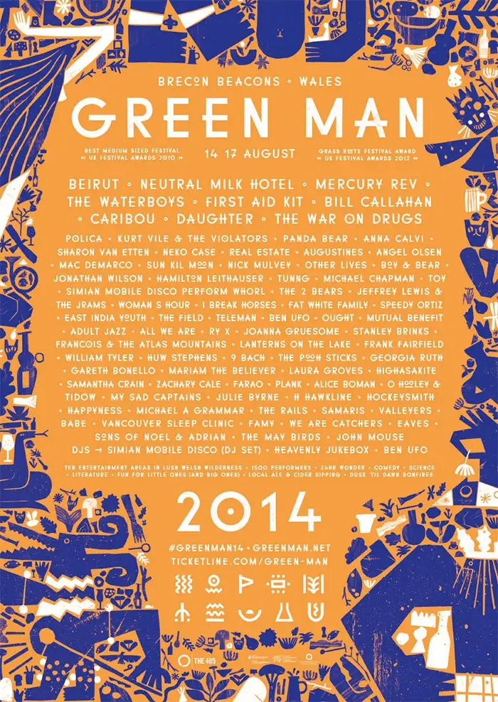 Green Man Festival 2014 poster