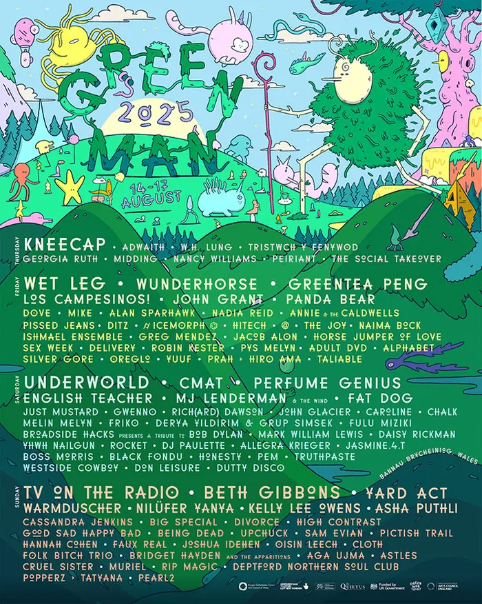 Green Man Festival Lineup 2026 Green Man Festival Green Man Festival Lineup 2026 Green Man Festival