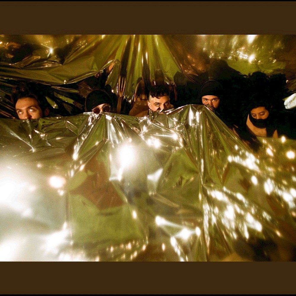 Prostitue under a gold sheet