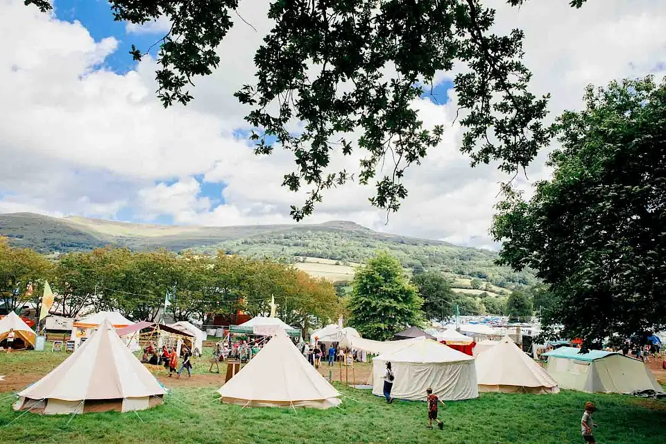 Tents and yurts in the Nature Nurture field