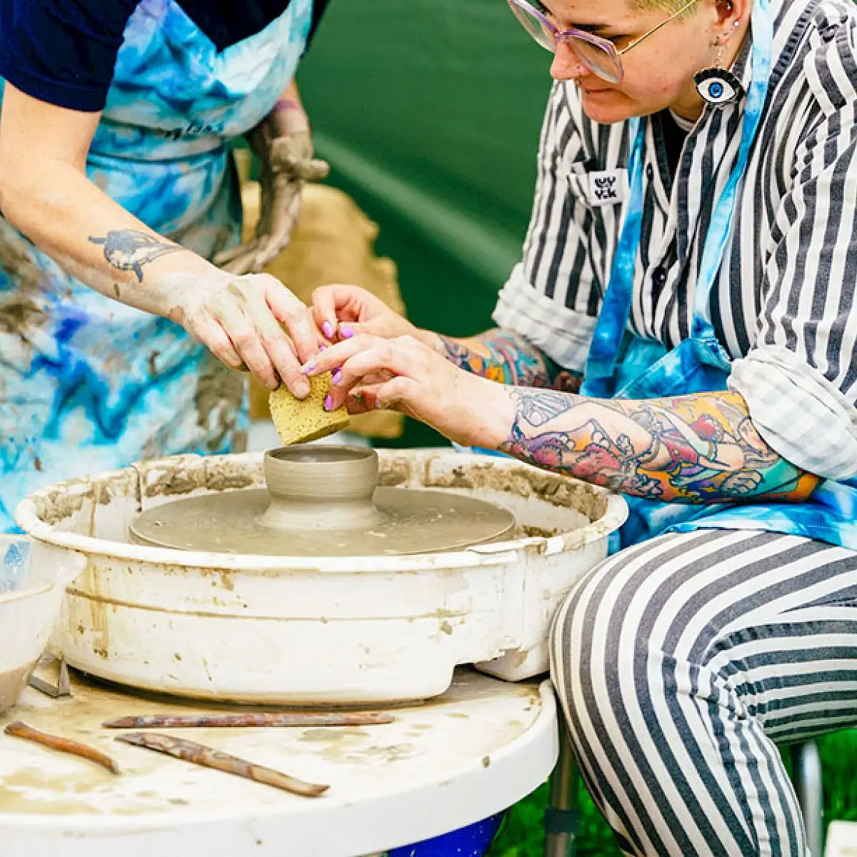 Have a go on the pottery wheel